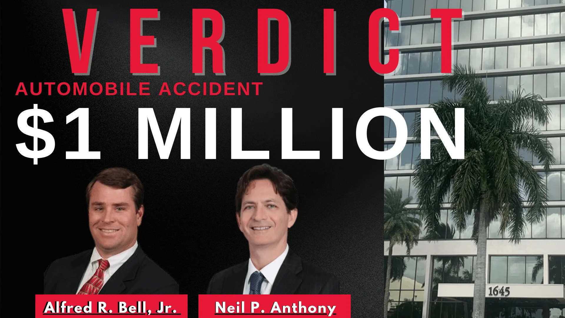 $1 Million Jury Verdict in Car Crash Case